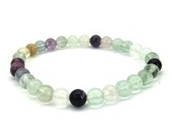 Powerbead armband Fluoriet 6 mm