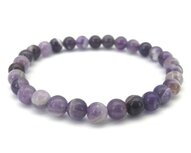 Powerbead armband Chevron Amethist 8 mm (bredere pols)