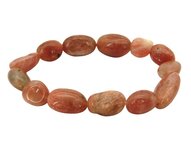 Trommelsteen armband Zonnesteen 10-12 mm