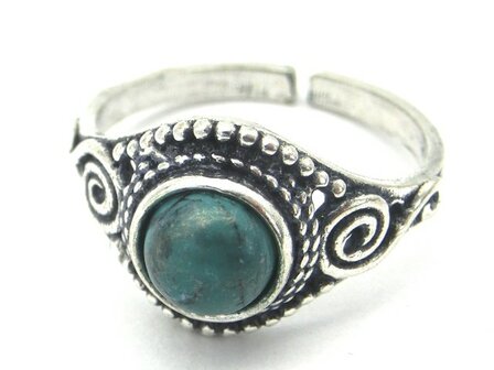Turquoise ring (verstelbaar)