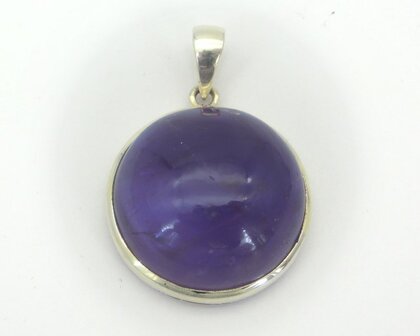 Amethist hanger in zilver 