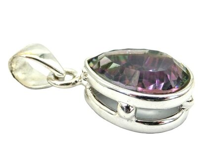 Mystieke Topaas hanger in zilver