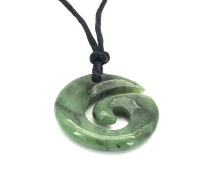 Maori veterketting van groene Jade
