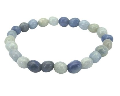 Armband blauwe Aventurijn barok 8 mm