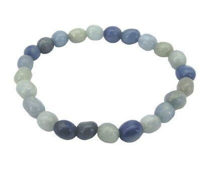 Armband blauwe Aventurijn barok 8 mm