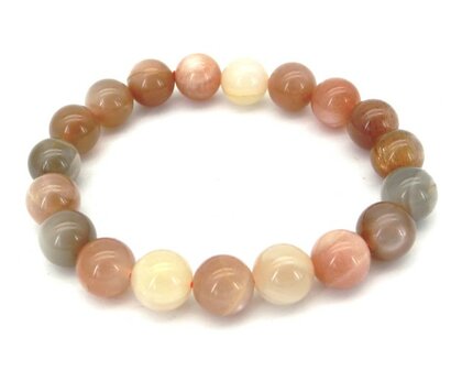 Powerbead armband Maansteen (10 mm)