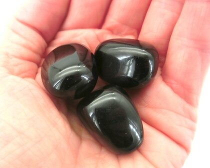 Obsidiaan knuffelsteen 15 gram 