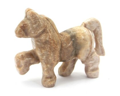 Paard versteend hout