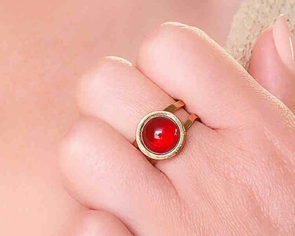 Carneool ring