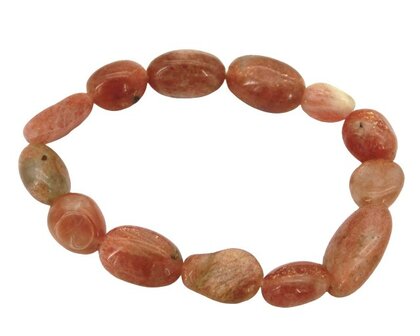 Trommelsteen armband Zonnesteen 10-12 mm