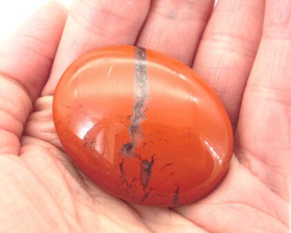 Rode jaspis handsteen 35 gram
