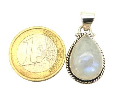 Maansteen hanger in 925 zilver