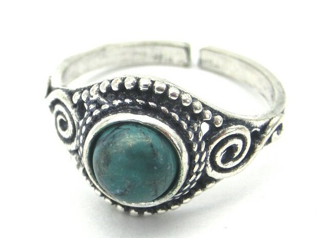 Turquoise ring (verstelbaar)