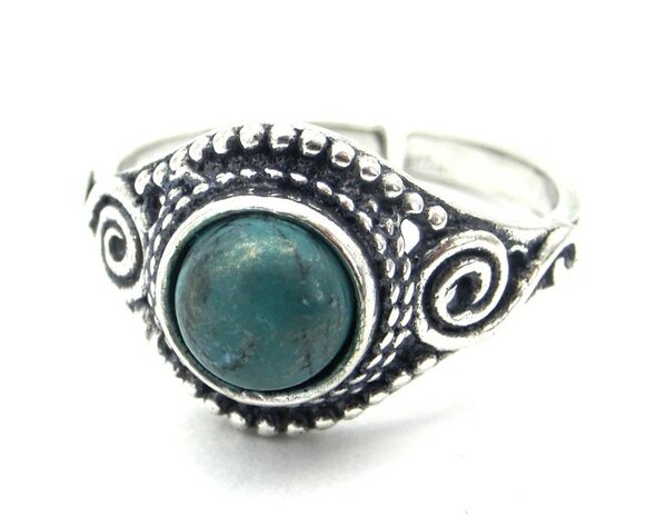 Turquoise ring (verstelbaar)