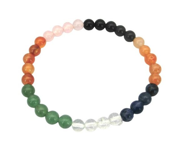 Powerbead armband Chakra 6 mm