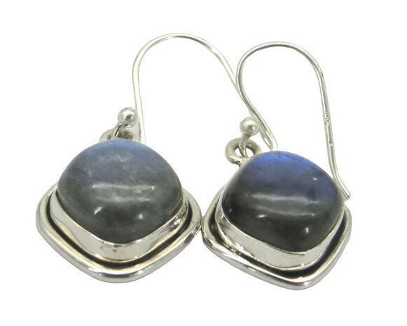Labradoriet oorbellen in 925 zilver (in geschenkdoosje)