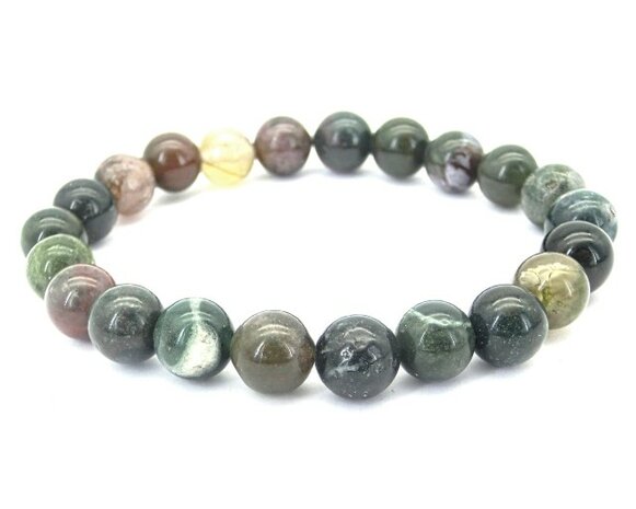 Powerbead armband India Agaat (8 mm)