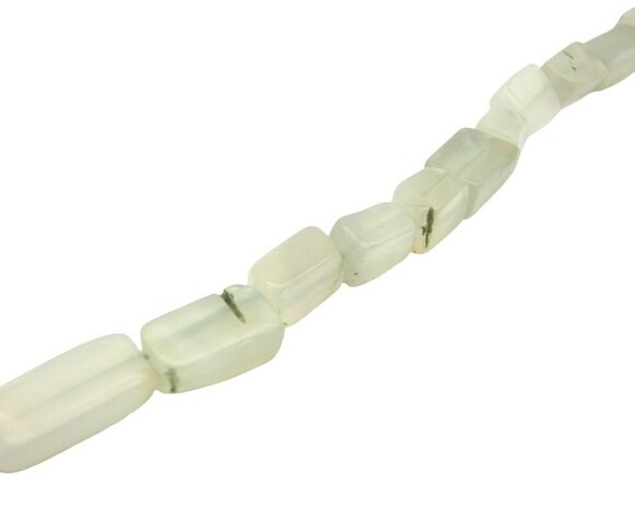 Maansteen ketting met zilveren slotje (45 cm)