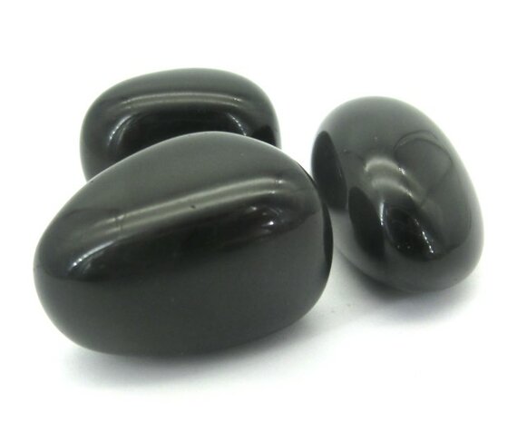 Obsidiaan knuffelsteen 15 gram 