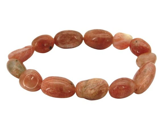 Trommelsteen armband Zonnesteen 10-12 mm