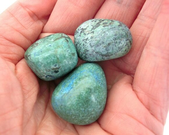  Chrysocolla knuffelsteen 10 - 20 gram klein (A-kwaliteit)