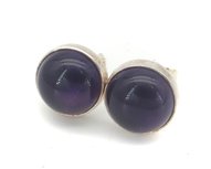 Oorknopjes Amethist in zilver Oorknopjes Amethist in zilver