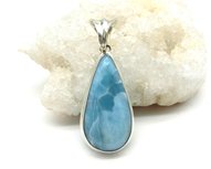 Larimar hanger in zilver (A-kwaliteit) Larimar hanger in zilver (A-kwaliteit)