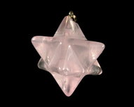 Rozenkwarts Merkaba hanger Rozenkwarts Merkaba hanger