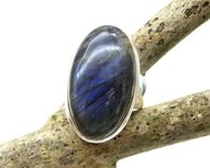 Labradoriet ring in zilver (maat 17,25) Labradoriet ring in zilver (maat 17,25)