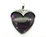 Amethist hart hanger Amethist hart hanger
