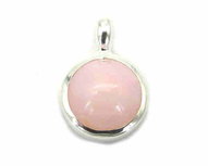 Roze Andes Opaal hanger in zilver Roze Andes Opaal hanger in zilver