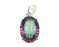 Mystieke Topaas hanger in zilver Mystieke Topaas hanger in zilver