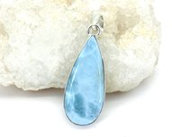 Larimar hanger in zilver 5,3 gram Larimar hanger in zilver 5,3 gram