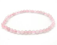 Armband Rozenkwarts 4 mm (facet geslepen) Armband Rozenkwarts 4 mm (facet geslepen)