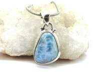 Larimar hanger in zilver Larimar hanger in zilver