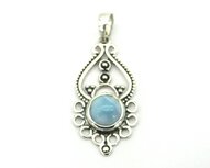 Larimar hanger in zilver Larimar hanger in zilver