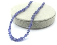 Tanzaniet splitketting (mt zilveren slotje) Tanzaniet splitketting (mt zilveren slotje)