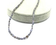 Tanzaniet ketting (mt zilveren slotje) Tanzaniet ketting (mt zilveren slotje)