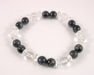 Armband Bergkristal en Amethist Armband Bergkristal en Amethist