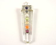 Bergkristallen punt chakra hanger Bergkristallen punt chakra hanger