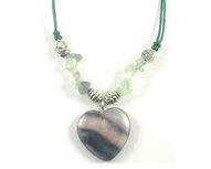 Hart hanger/ketting (regenboog) Fluoriet Hart hanger/ketting (regenboog) Fluoriet