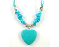 Hart hanger/ketting Howliet (blauw) Kalmeert Hart hanger/ketting Howliet (blauw) Kalmeert