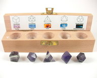 Heilige Geometrie-set Amethist 5 delig Heilige Geometrie-set Amethist 5 delig