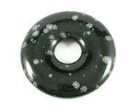 Donut Sneeuwvlokobsidiaan 3 cm Donut Sneeuwvlokobsidiaan 3 cm