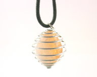 Spiraal hanger met Citrien(kwarts) Spiraal hanger met Citrien(kwarts)